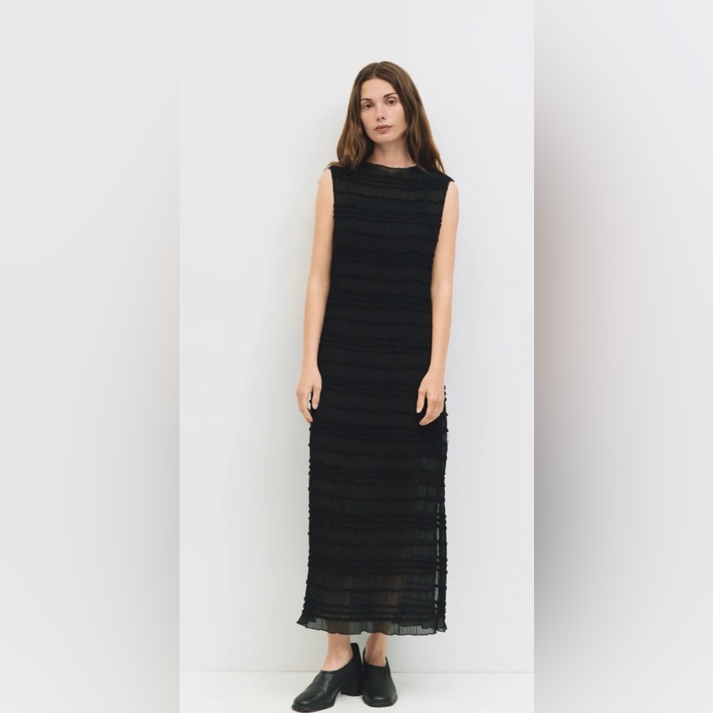All Row black Mindy dress